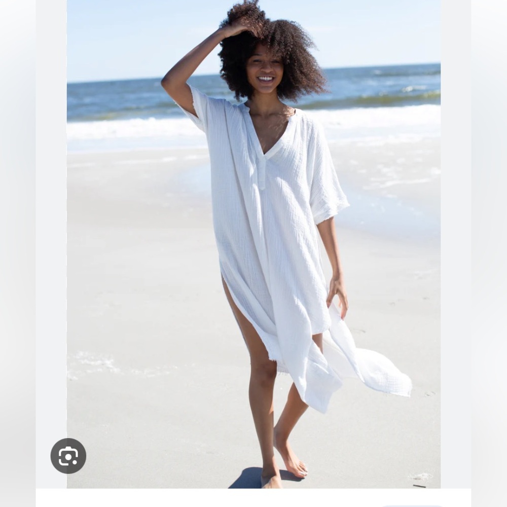 White beach coverup